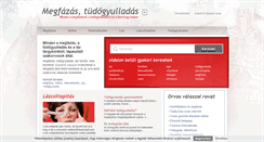 Desktop Screenshot of megfazas-tudogyulladas-lazcsillapitas.hu